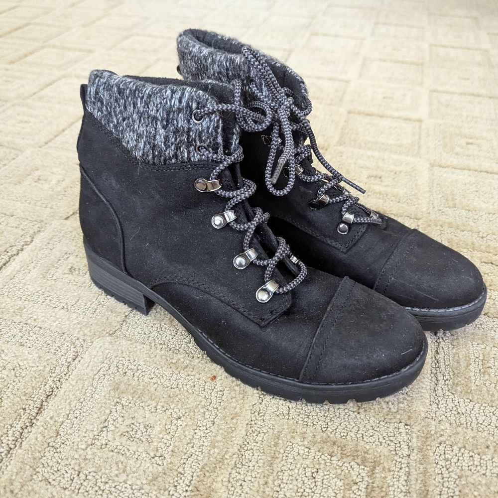 Universal Thread Faux Suede Black Boots